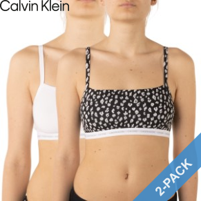 2 Pack Calvin Klein One Cotton Unlined Bralette