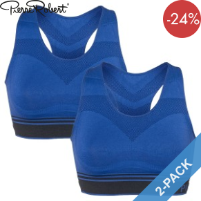 2 Pack Pierre Robert Medium Support Sports Bra SB