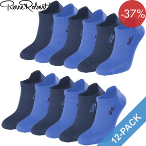 12 Pack Pierre Robert Men Low Cut Socks 