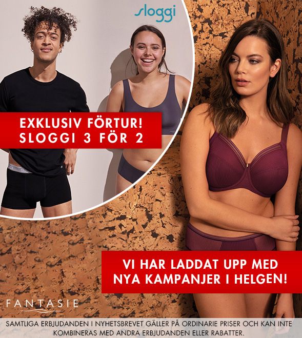 Exklusiv förtur för våra prenumeranter: Sloggi 3 för 2