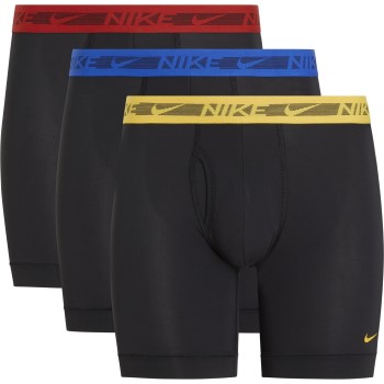 Läs mer om Nike Kalsonger 3P Dri-Fit Ultra Stretch Micro Boxer Brief Svart/Röd polyester Medium Herr