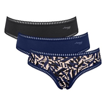 Sloggi Trosor 3P GO Crush Hipster Briefs Blå/Rosa bomull XX-Large Dam | apparel & accessories - clothing - underwear & socks - lingerie | ModeLejon