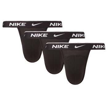 Nike Kalsonger 3P Everyday Cotton Stretch Jockstrap Svart Large