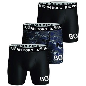 Läs mer om Björn Borg Kalsonger 3P Performance Boxer 1570 Svart polyester Medium Herr