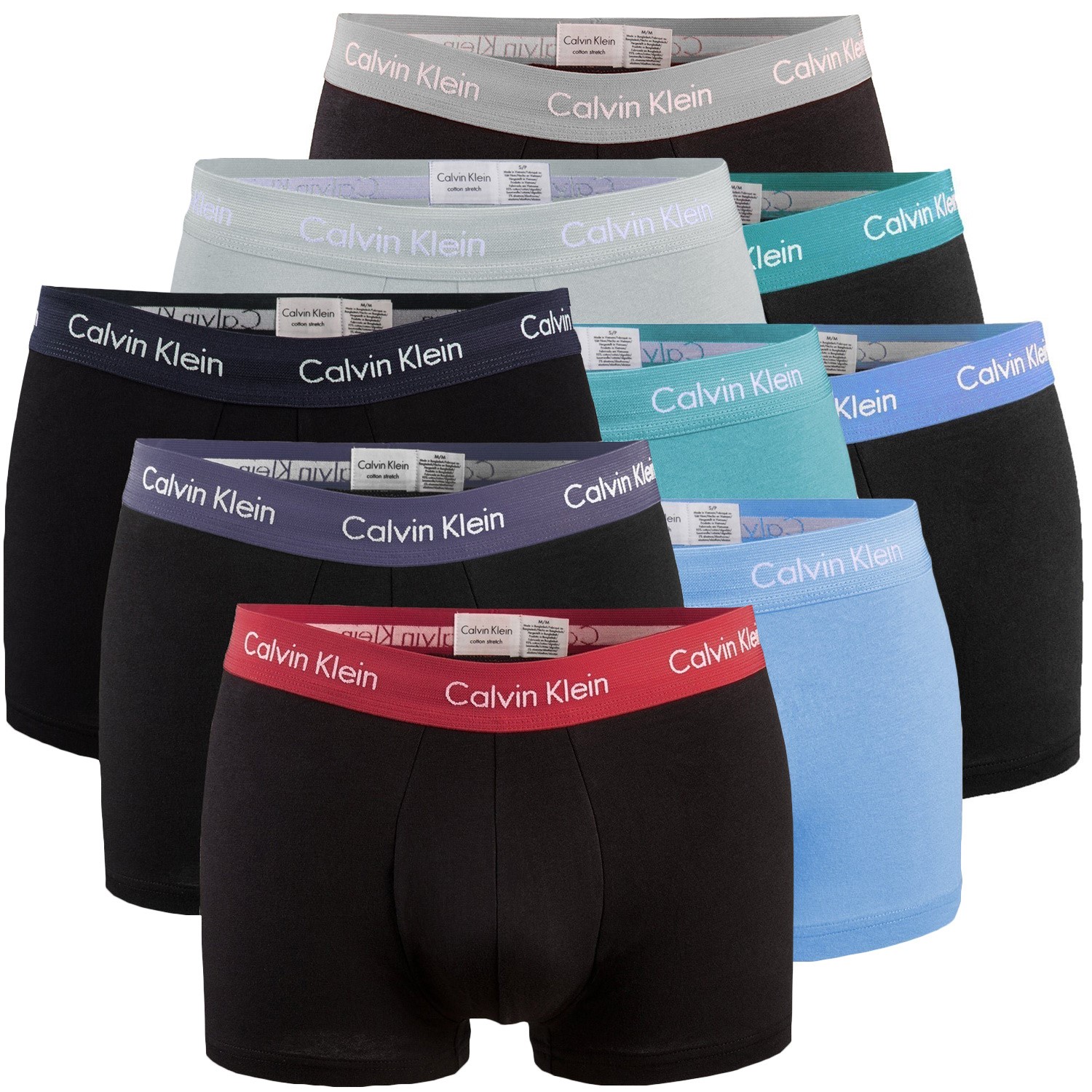 Calvin Klein Cotton Stretch Low Rise Trunks MIX