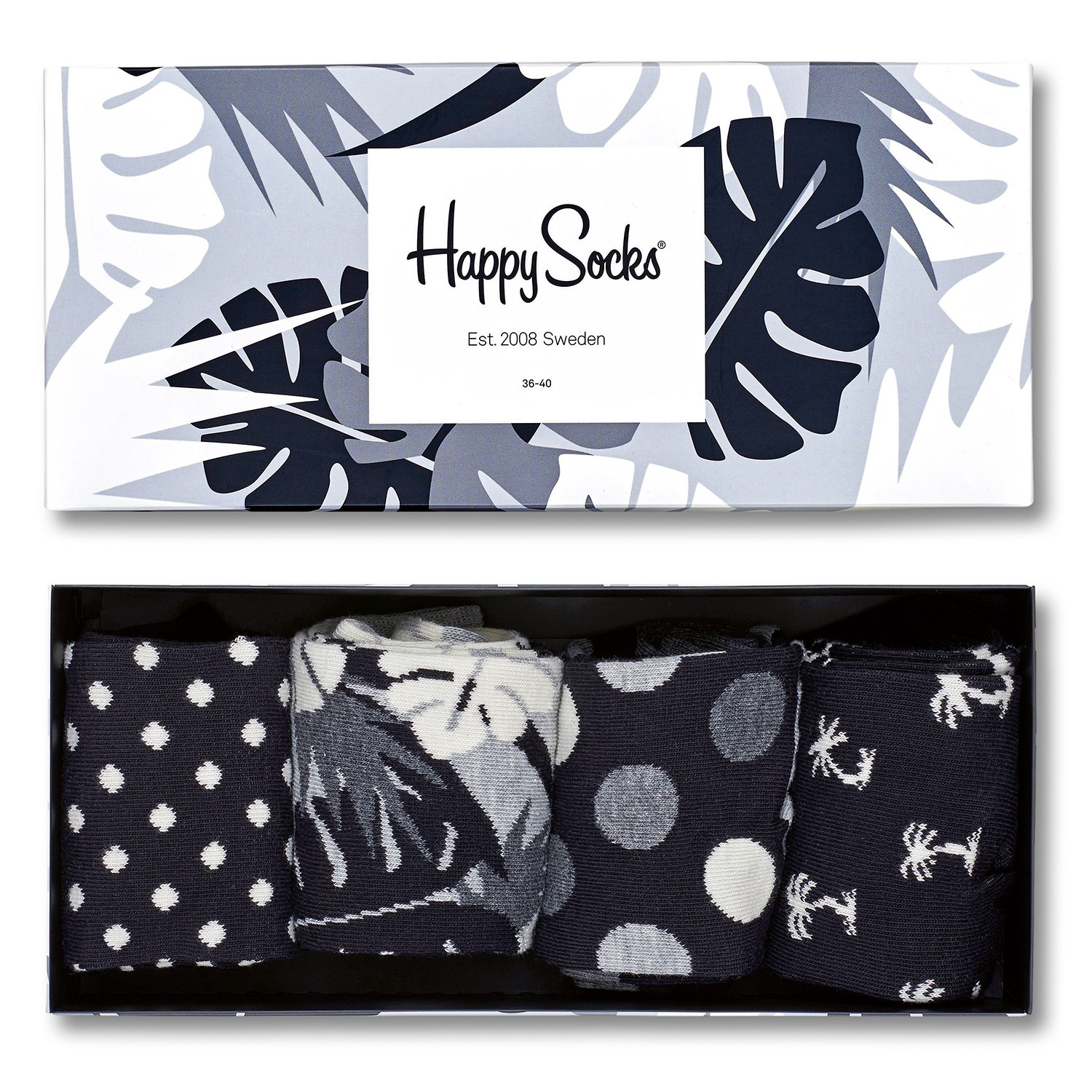 Happy Socks Black And White Gift Box 17