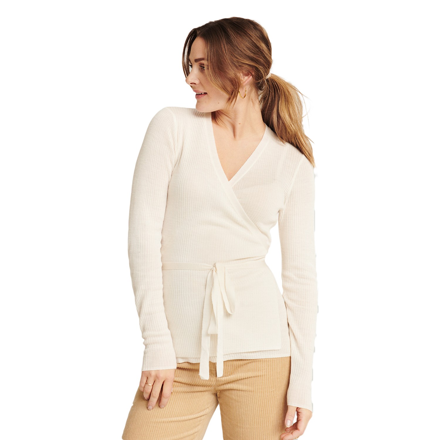 Pierre Robert X Jenny Skavlan Wool Wrap Top