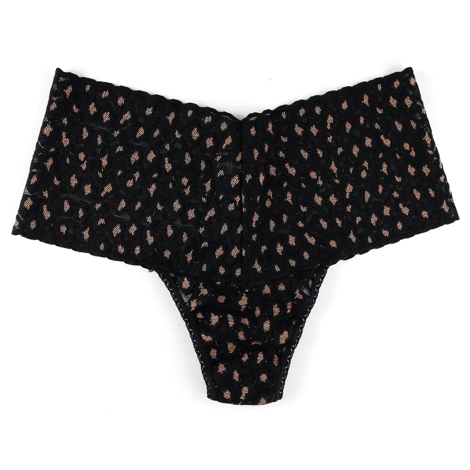 Hanky Panky Cross Dyed Leopard Retro Thong
