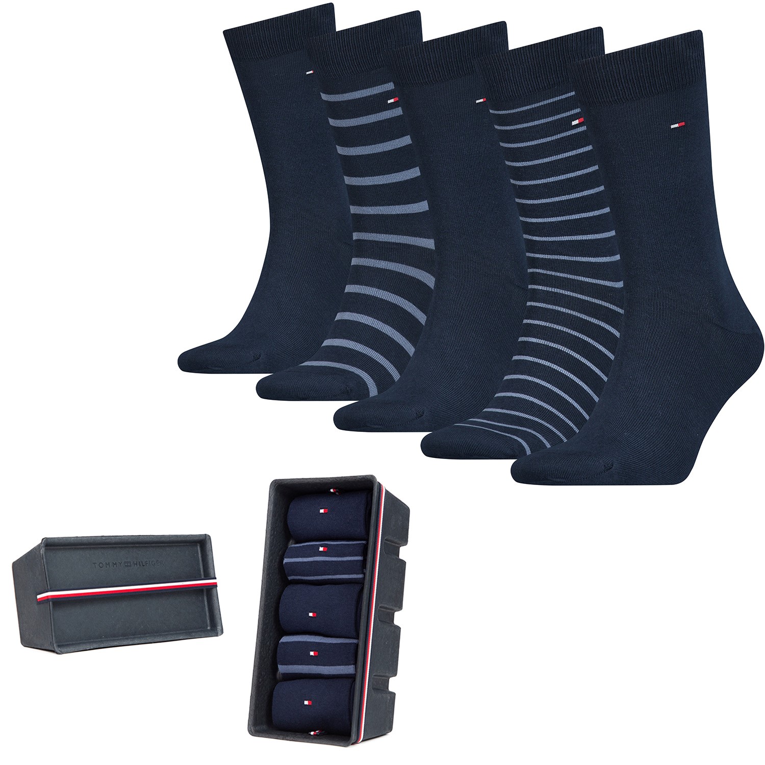 Tommy Hilfiger Men Stripe Sock Giftbox