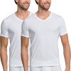 2-Pack Schiesser Authentic Short Sleeved Shirts V-neck