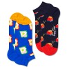 2-Pack Happy Socks Toast Low Sock