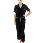 DKNY Walk The Line SS Top And Crop Pant