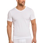 Schiesser Long Life Soft Shirt Short Sleeve V-neck