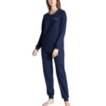 Calida Cosy Cotton Nights Pyjama With Cuff