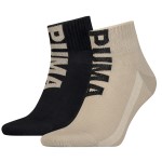 2-Pack Puma Men Logo Quarter Socks 