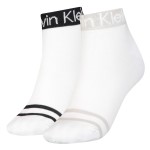 2-Pack Calvin Klein Logo Welt Quarter Socks 