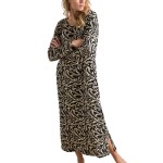 Trofe Marble Long Sleeve Nightdress 