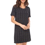 Lady Avenue Short Sleeve Bamboo Nightdress