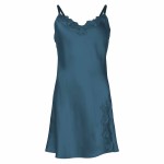 Lady Avenue Pure Silk Slip With Lace