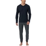 Schiesser Casual Essentials Long Sleeve Pyjamas 