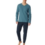 Schiesser Casual Essentials Long Sleeve Pyjamas 