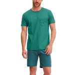Calida Relax Imprint O Neck Short Pyjama 
