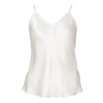 Lady Avenue Pure Silk Camisole With Cording