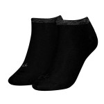 2-Pack Calvin Klein Shiny Logo Sneaker Socks