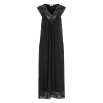 Damella Long Viscose Plain Sleeveless Nightdress 