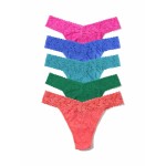 5-Pack Hanky Panky Signature Lace Original Rise Thongs