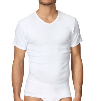 Calida Cotton 1 Herr T-Shirt V 14315 Vit bomull Small Herr