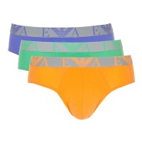 3-Pack Emporio Armani Colored Basic Pure Cotton Briefs