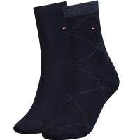 2-Pack Tommy Hlfiger Women Graphic Argyle Sock