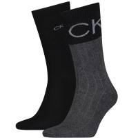 2-Pack Calvin Klein Colorblock Rib Socks