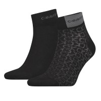 2-Pack Calvin Klein Badge Quarter Men Sock