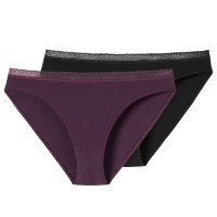 2-Pack Schiesser Cotton Lace Rio Slip