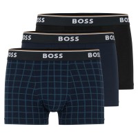 3-Pack BOSS Power Design Cotton Stretch Trunks