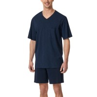 Schiesser Comfort Essentials V-Neck Short Pyjamas Schiesser Comfort Essentials V-Neck Short Pyjamas