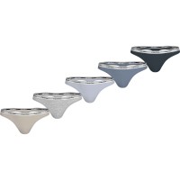 5-Pack Calvin Klein Modern Logo Thong Cotton Stretch