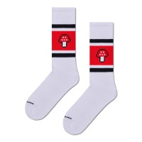 Happy Socks Mushroom Stripe Sneaker Sock Happy Socks Mushroom Stripe Sneaker Sock