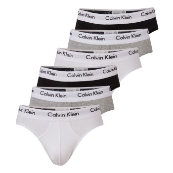 Calvin Klein Kalsonger 6P Cotton Stretch Hip Brief Flerfärgad bomull Large Herr