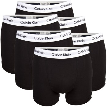Läs mer om Calvin Klein Kalsonger 6P Cotton Stretch Trunks Svart/Vit bomull Small Herr