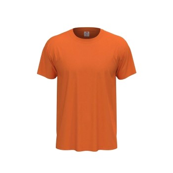 Läs mer om Stedman Classic Men T-shirt Orange bomull Large Herr