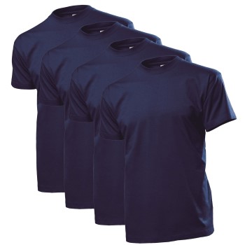 Läs mer om Stedman 4P Comfort Men T-shirt Marin bomull X-Large Herr