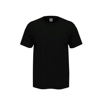 Läs mer om Stedman Comfort Men T-shirt Svart bomull X-Large Herr