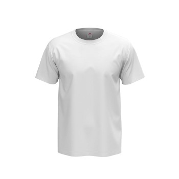 Läs mer om Stedman Comfort Men T-shirt Vit bomull XX-Large Herr