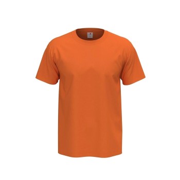 Läs mer om Stedman Comfort Men T-shirt Orange bomull XX-Large Herr
