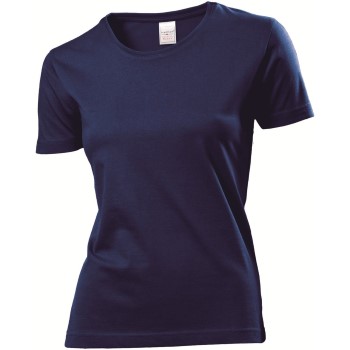 Läs mer om Stedman Classic Women T-shirt Marin bomull Large Dam