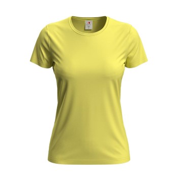 Läs mer om Stedman Classic Women T-shirt Gul bomull Medium Dam