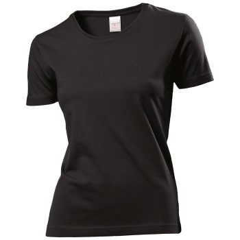 Stedman Classic Women T-shirt Svart bomull XX-Large Dam